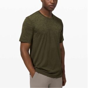 Lululemon Metal Vent Breathe Short Sleeve Bronze Green / Dark Olive Size S